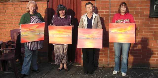 art class in shropshire with artist diane jennings